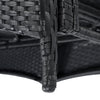 Outdoor patio pool PE rattan wicker sun lounger adjustable backrest