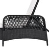 Outdoor patio pool PE rattan wicker sun lounger adjustable backrest