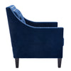 RaDEWAY accent armchair living room chair with nailheads and solid wood legs