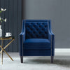 RaDEWAY accent armchair living room chair with nailheads and solid wood legs