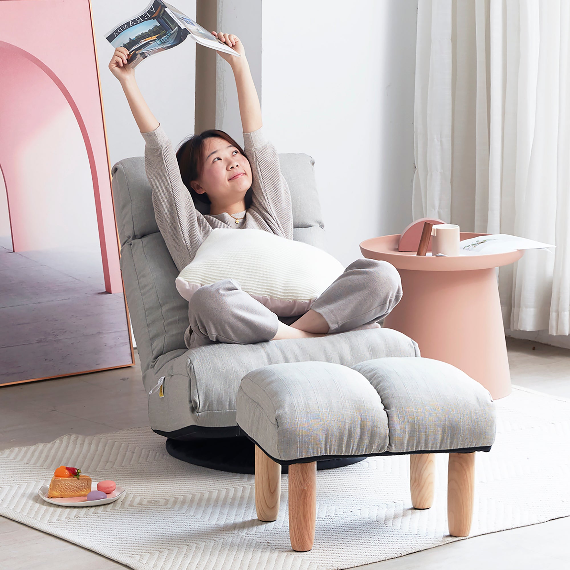 Sofa tatami balcony reclining chair leisure sofa adjustable chair