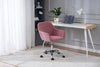 Modern New Velvet Desk Chair with Metal Base Ergonomic
