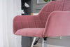 Modern New Velvet Desk Chair with Metal Base Ergonomic