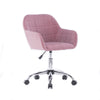 Modern New Velvet Desk Chair with Metal Base Ergonomic