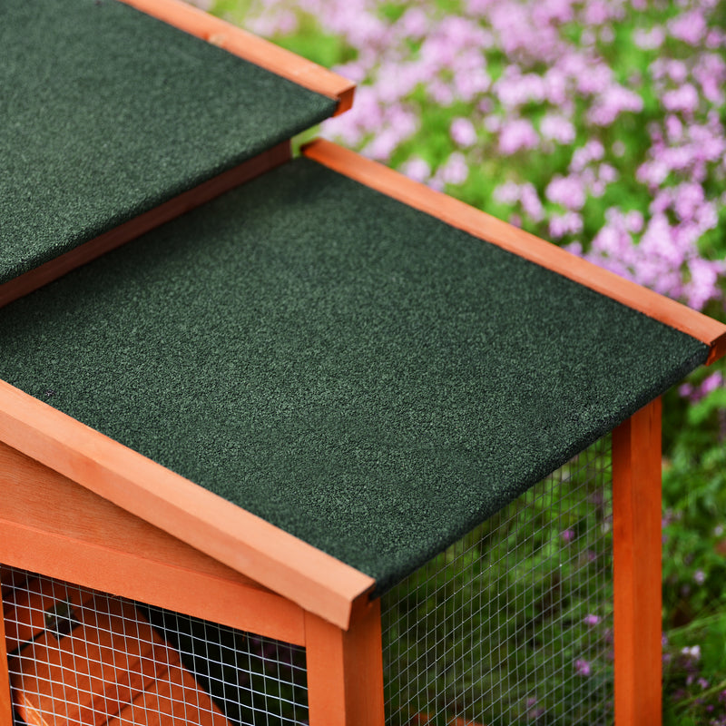 TOPMAX 70-Inch Wood Rabbit Hutch Outdoor Pet - Image 11