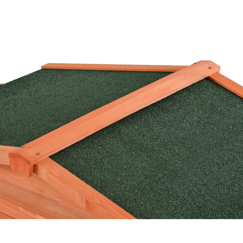 TOPMAX 70-Inch Wood Rabbit Hutch Outdoor Pet - Image 16