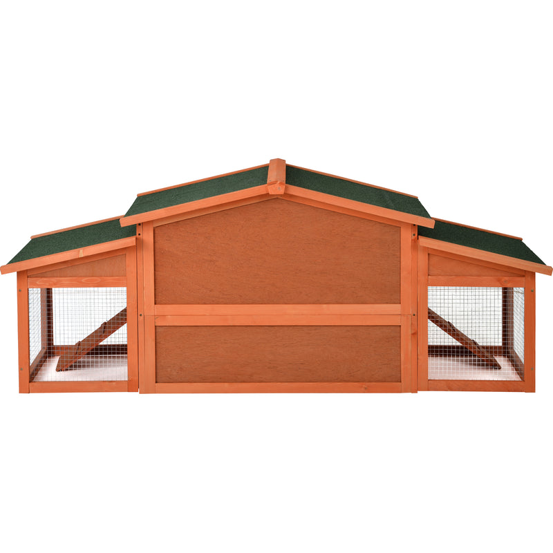 TOPMAX 70-Inch Wood Rabbit Hutch Outdoor Pet - Image 20