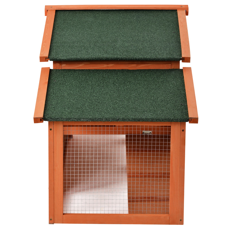 TOPMAX 70-Inch Wood Rabbit Hutch Outdoor Pet - Image 22
