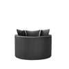 RaDEWAY Dark Gray Leisure Single Round Chair