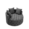RaDEWAY Dark Gray Leisure Single Round Chair