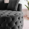RaDEWAY Dark Gray Leisure Single Round Chair
