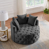 RaDEWAY Dark Gray Leisure Single Round Chair
