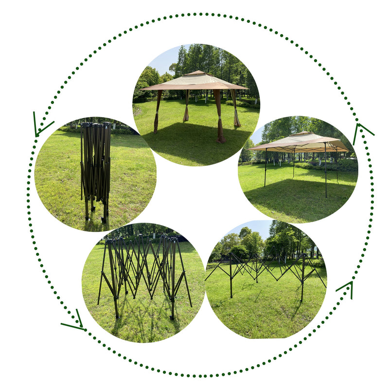 Outdoor Patio Pop-up Gazebo Canopy Tent - Detail View
