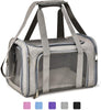 Dog bag Airline Approved Large Soft-Sided Collapsible Pet Travel Carrier for Dog Puppy,Cats,2 Kitty,Portable Dog Travel Carrier with 5 Doors,1 Storage Pockets,Removable Pads Easy to clean up