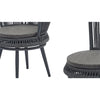outdoor Swivel Rope Chair 3PCS Rattan Chair woven-belt rope
