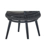 outdoor Swivel Rope Chair 3PCS Rattan Chair woven-belt rope