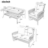 RaDEWAY 4 Piece Rattan Sofa Seating Group with Cushions, Outdoor Ratten sofa