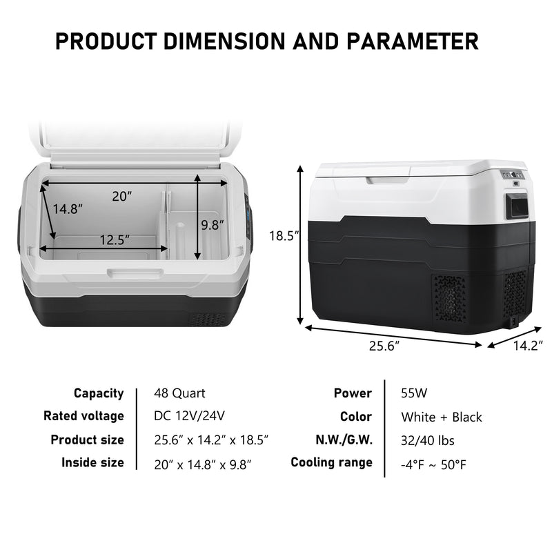 Car Fridge Portable Freezer Cooler with 12/24V DC - Image 6