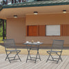 Modern outdoor plastic wood folding table and chair,Garden Furniture 3PCS (2 Chairs+1 table)