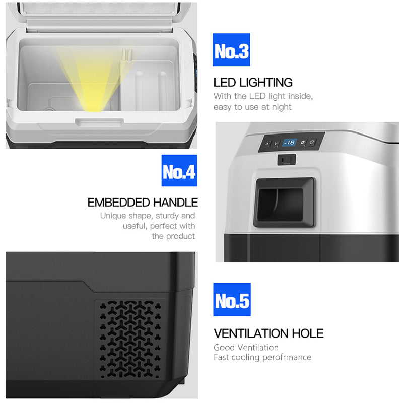 Car Fridge Portable Freezer Cooler with 12/24V DC - Image 13
