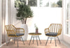 RaDEWAY Modern Rattan Coffee Chair Table Set 3 PCS