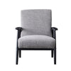 Mid -century arm chair black color with linew