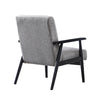 Mid -century arm chair black color with linew