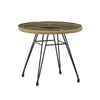 RaDEWAY Modern Rattan Coffee Chair Table Set 3 PCS