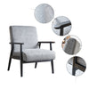 Mid -century arm chair black color with linew
