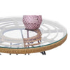 RaDEWAY Modern Rattan Coffee Chair Table Set 3 PCS