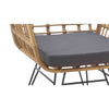 RaDEWAY Modern Rattan Coffee Chair Table Set 3 PCS