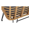 RaDEWAY Modern Rattan Coffee Chair Table Set 3 PCS