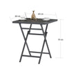 Modern outdoor plastic wood folding table and chair,Garden Furniture 3PCS (2 Chairs+1 table)