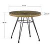 RaDEWAY Modern Rattan Coffee Chair Table Set 3 PCS