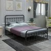 RaDEWAY Victorian Vintage Style Platform Metal Bed