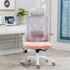 Ergonomic Home Office Chair with Adjustable Lumbar Support and Armrests,Breathable Mesh Back and Padded Seat Desk Chair, White Task Chair,Computer Chair for Work