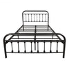 RaDEWAY Victorian Vintage Style Platform Metal Bed