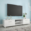 White TV Stand for 70 Inch TV Stands, Media Console Entertainment Center Television Table, 2 Storage Cabinet with Open Shelves for Living Room Bedroom