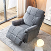 Large size Electric Power Lift Recliner Chair Sofa for Elderly, 8 point vibration Massage and lumber heat, Remote Control, Side Pockets, cozy fabric, overstuffed arm
