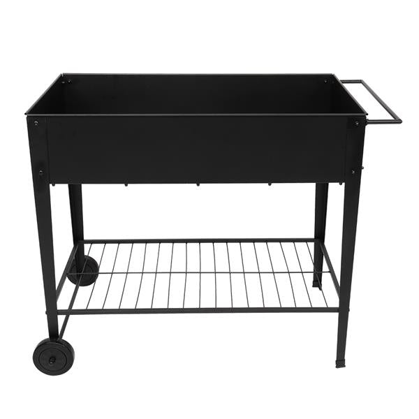 Mobile Metal Raised Garden Bed Cart with Legs - Image 5