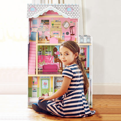 Dreamy Dollhouse for Kids，Great Gift for Birthday，Christmas