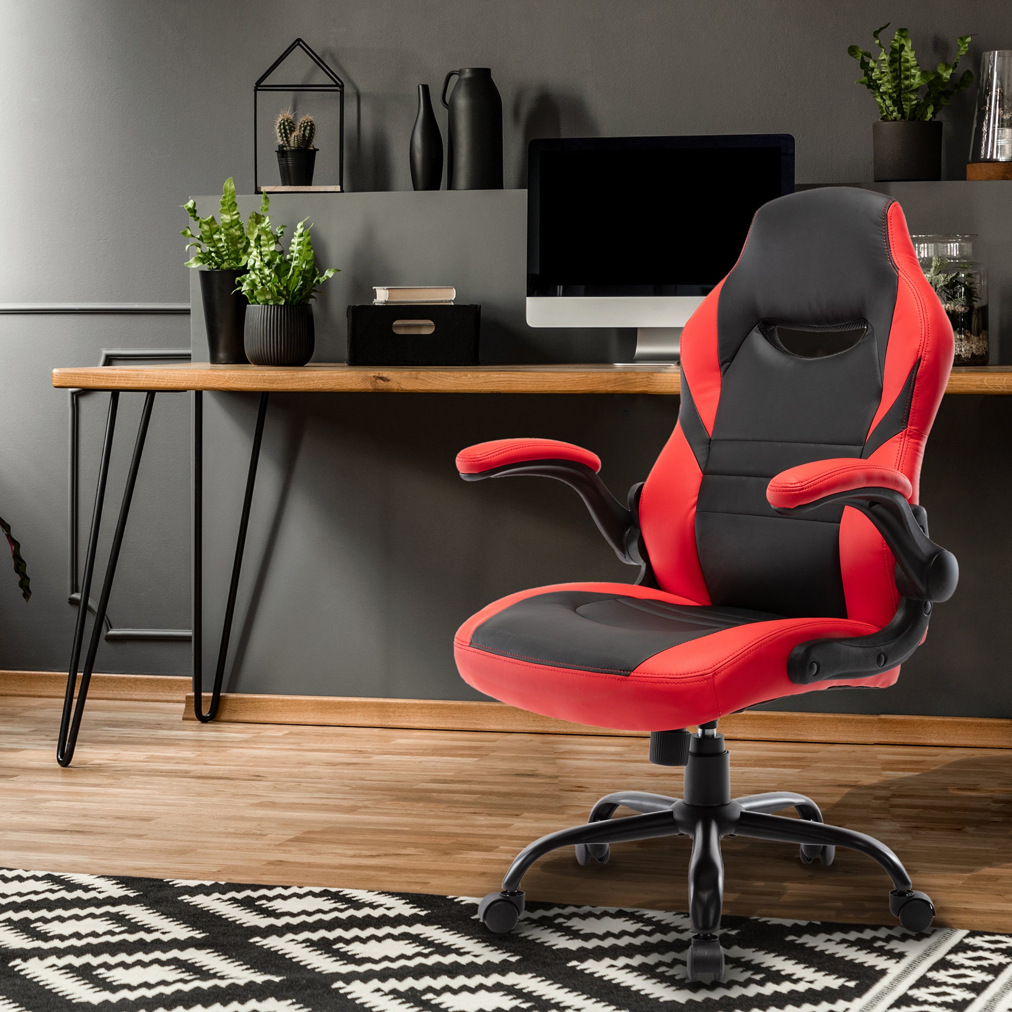 Red Racing Computer Chair Executive Gaming Chair Racing Computer Office Desk | Radeway