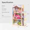 Dreamy Dollhouse for Kids，Great Gift for Birthday，Christmas