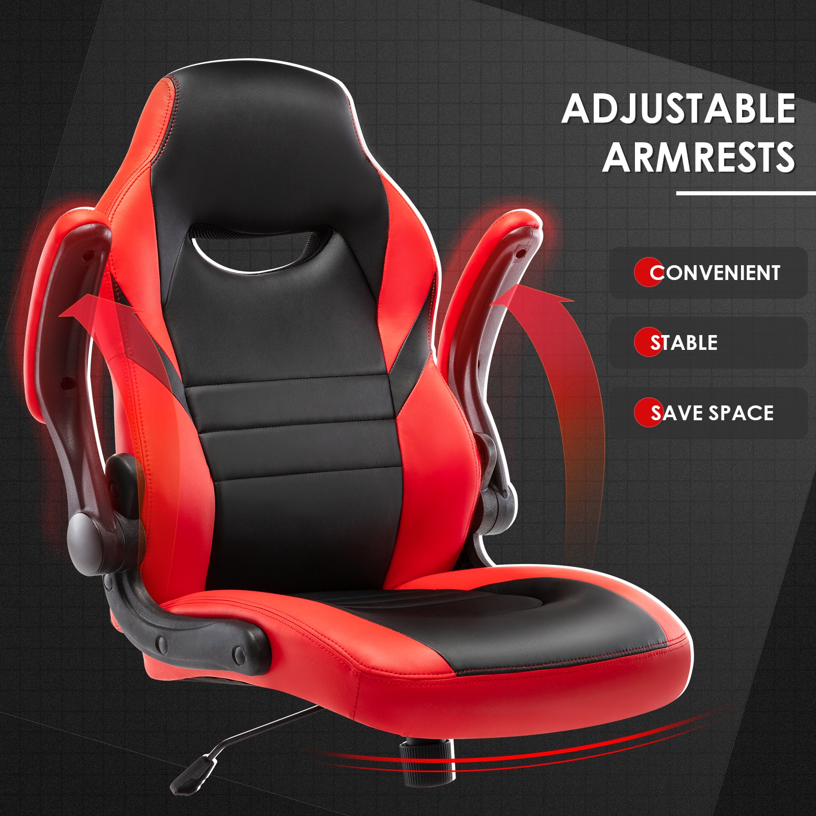 Red Racing Computer Chair Executive Gaming Chair Racing Computer Office Desk | Radeway