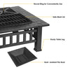 RaDEWAYY Upland Charcoal Fire Pit with Cover