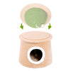 Stool Design Cactus Cat Cave House with Sisal Scratching Post and sisal ball for cat kittens Green