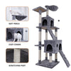 Luxury Furniture 173cm Pet Cat Tree Tower Climbing Shelf Cat Apartment Game Habitat Cat Tower Condo Toy