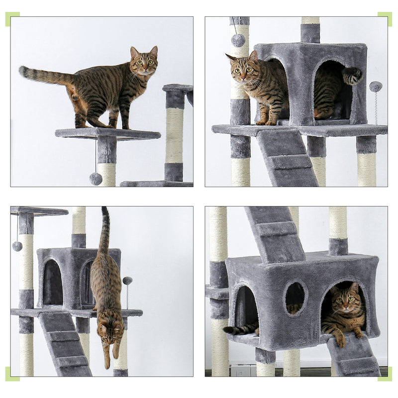 Luxury Furniture 173cm Pet Cat Tree Tower Climbing - Side View