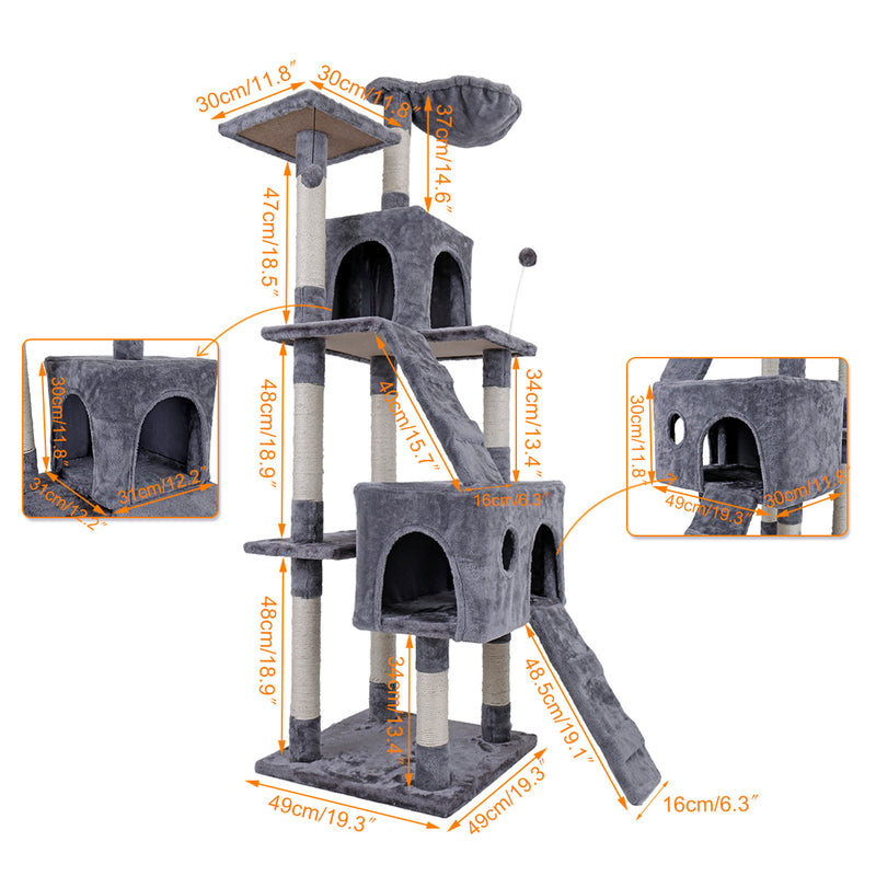 Luxury Furniture 173cm Pet Cat Tree Tower Climbing - Image 4