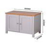 Living Room Storage Cabinet with 2 Doors